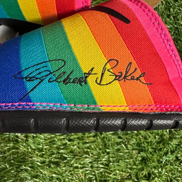 Nike Benassi JDI BETRUE Slide Sandals Men Size 11 Black Rainbow LGBTQ CD2717-001 main image 4